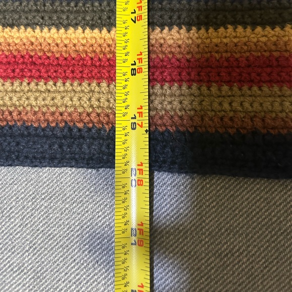 Vtg Multicolor Striped Women's Cardigan Sweater Small - Picture 5 of 9